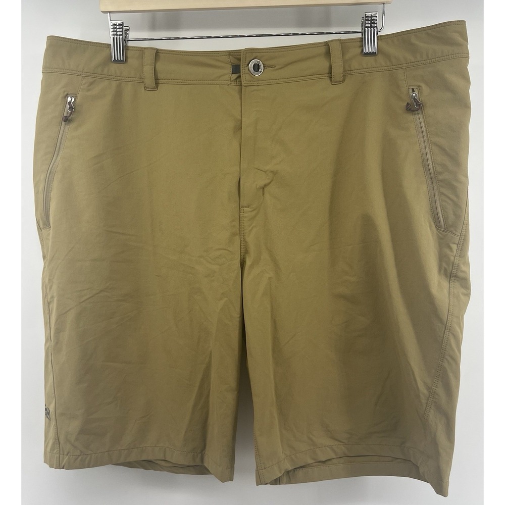 Sitka Gear Territory Shorts 80006 42 10.75" Inseam Tan Brown Zip Pockets Stretch